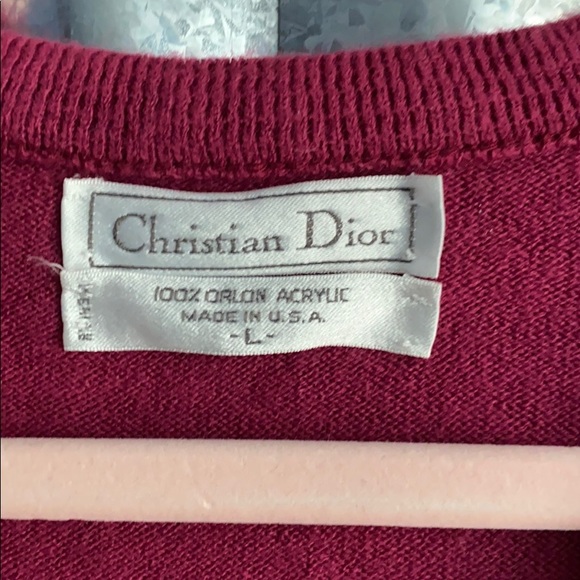 Vintage Christian Dior Vneck - Picture 5 of 15